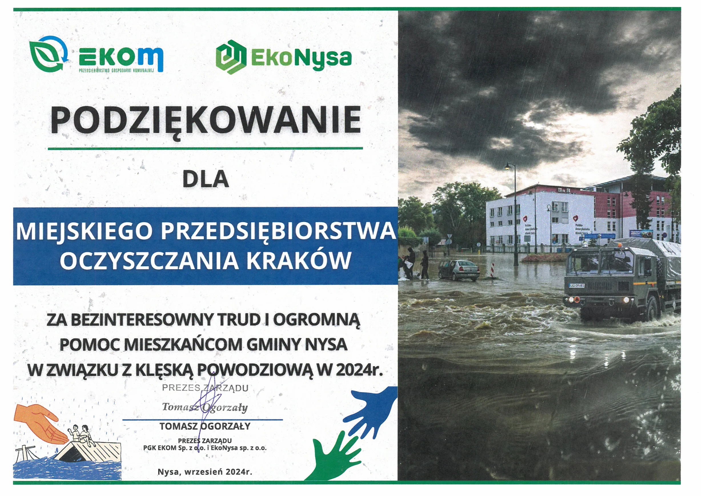 Po dwóch tygodniach wytężonej pracy ochotnicy z MPO Kraków wrócili z Nysy